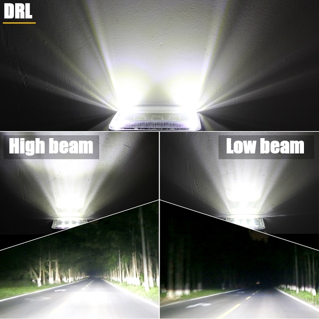 4x6 Angel Eyes Phare Led Rectangle Automobile 1002WM