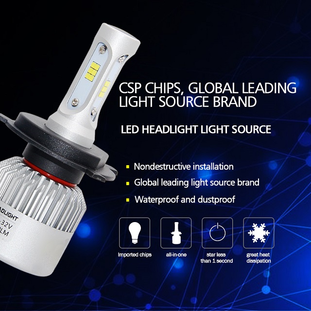 Phares de phares à LED CSP automobile Ampoule JG-S2 CSP