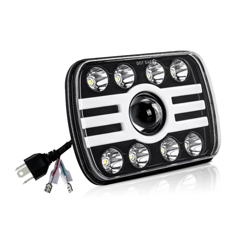 7x6 Dual Color Angle Eyes LED phares JG-T002H