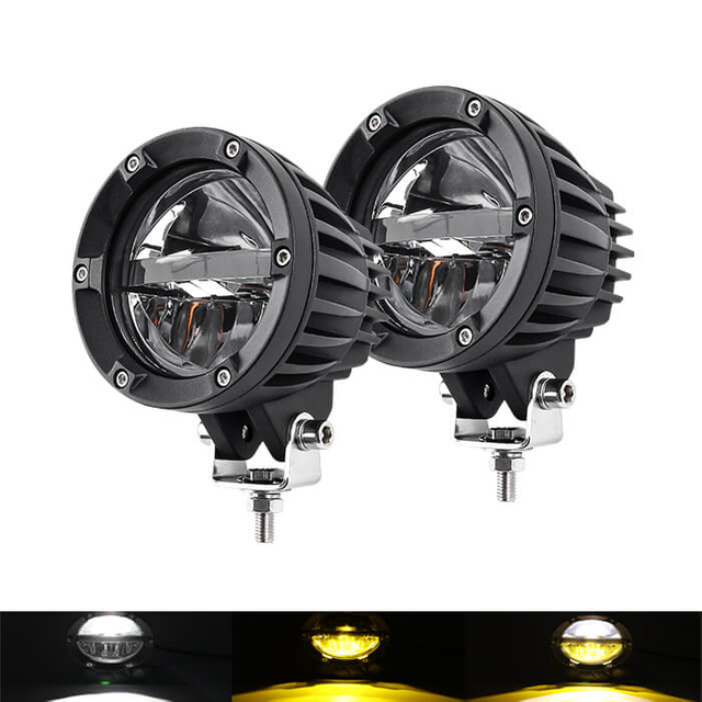 Eagle Series ® Intégration jaune / blanc en forme de cœur LED LED Auxiliaire LED pour la voiture, moto JG-1000Z 