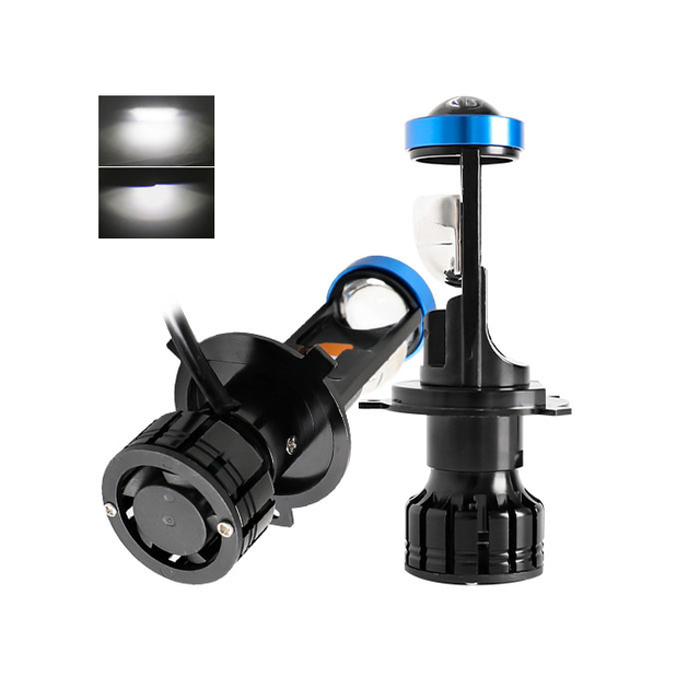 Ampoule de phare de projecteur H4 Mini Led avec ventilateur JG-Y10